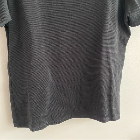 Ann Taylor Boxy Subtle Crop Ribbed Top - Picture 4 of 8